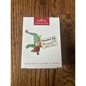 Hallmark 2023 Keepsake Cinnamon’s Letter To Santa Ornament LIMITED  ED New